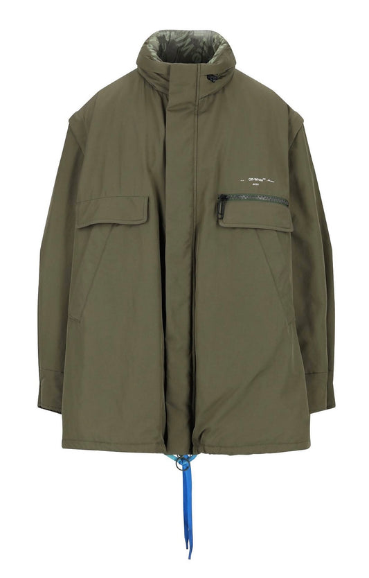 OFF WHITE JACKET MILITARY GREEN